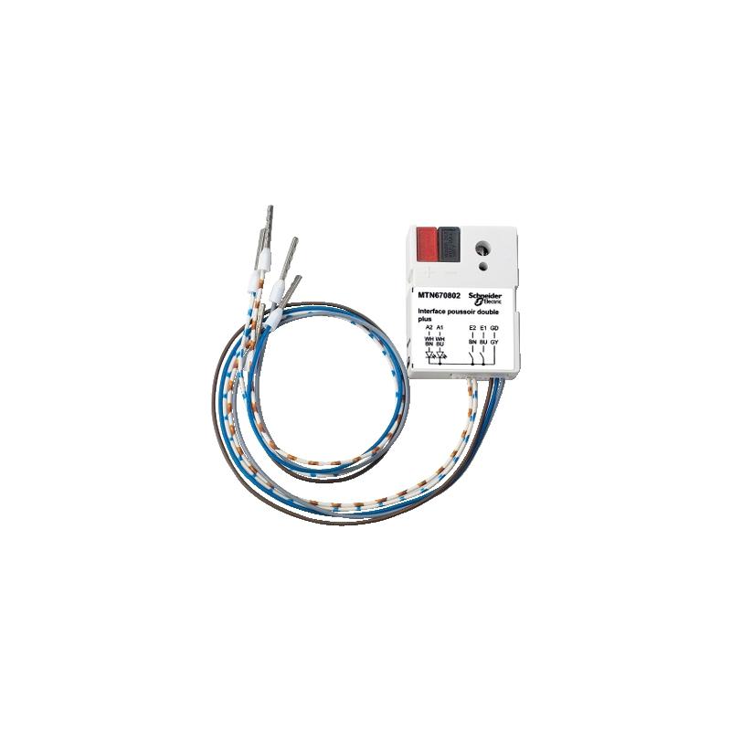 Schneider Electric MTN670802 KNX tlačítkové rozhraní 2-násobné plus, Polar