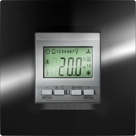 Schneider Electric MGU3.534.30 KNX Unica TOP regulátor teploty místnosti s displejem, alu