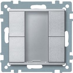 Schneider Electric MTN627660 KNX tlač. panel 2-násobný plus, Aluminium, System M
