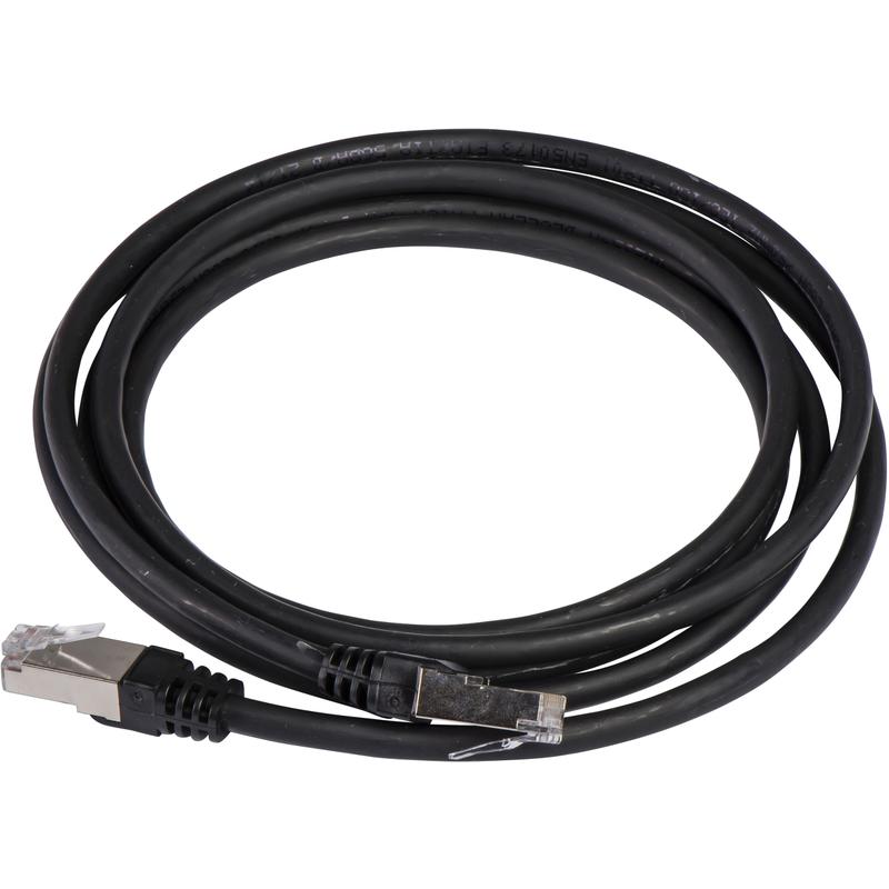 Schneider Electric VDIR547410 Lexcom Home - Triple play kabel SFTP RJ45-RJ45 2P, černý