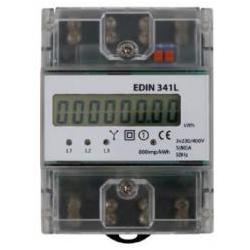 SEZ EDIN 341L Elektroměr 5-80A,1-tarif,3-fázový,LCD displej,4M/DIN