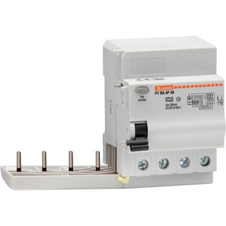 LOVATO Electric P1RA4P40A300 Příslušenství pro propojení proudový chránič/stykač 4P, 300mA