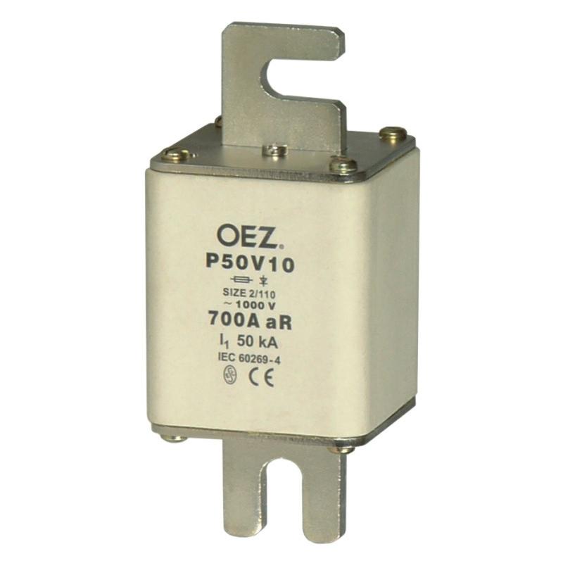 OEZ   P50V10 Pojistkové vložky pro jištění polovodičů do 1000 V a.c.