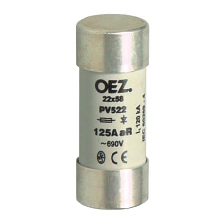 OEZ   PV522 Pojistkové vložky 22x58 pro jištění polovodičů do 690 V a.c. (válcové)