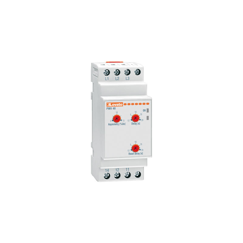 LOVATO Electric PMV40A240 ochranné relé, Asymetrie napětí, multifunkční, 208-240 VAC