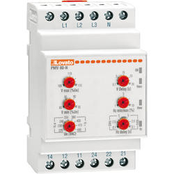 LOVATO Electric PMV80NA440 ochranné relé, Min. a max.napětí/frekv., výpadek L/N, sled fází, 220÷254/380÷440VAC