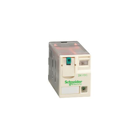 Schneider Electric RXM2AB2BD Miniaturní 2P, 12 A, 24 V DC s LED (obj.množství 10 ks)