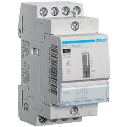 Hager ERL418SDC Stykač se sníž. hlučností 16A,  2S+2R,  12V DC