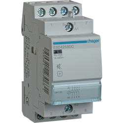 Hager ESD425SDC Stykač se sníž. hlučností 25A,  4S,  24V DC