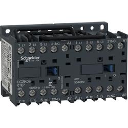 Schneider Electric LC2K0901B7 reverzační ministykač 3P 9A AC-3 440V-pomocný kontakt 1V-cívka 24V 50Hz