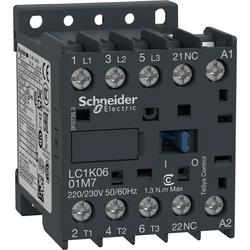 Schneider Electric LC1K0601B7 ministykač 3P (3Z) 6A AC-3 440V-pomocný kontakt 1V- cívka 24V 50Hz