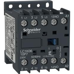 Schneider Electric LC1K0610B7 ministykač 3P (3Z) 6A AC-3 440V-pomocný kontakt 1Z- cívka 24V 50Hz