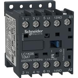 Schneider Electric LC1K0610M7 ministykač 3P (3Z) 6A AC-3 440V-pomocný kontakt 1Z- cívka 220...230V 50Hz