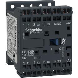Schneider Electric LP1K09103BD3 ministykač 3P (3Z) 9A AC-3 440V-pomocný kontakt 1Z-cívka 24V DC