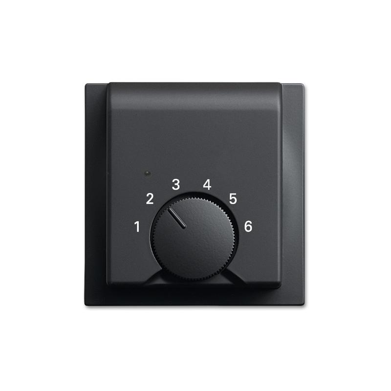 ABB 2CKA001710A4008 Kryt termostatu pro topení/ chlazení, mechová černá