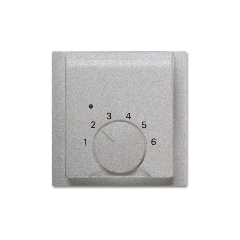 ABB 2CKA001710A4010 Kryt termostatu pro topení/ chlazení, saténová stříbrná