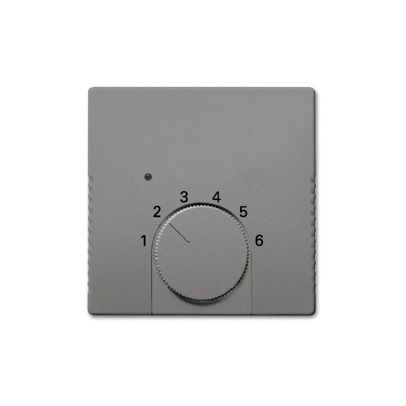 ABB 2CKA001710A4012 Kryt termostatu pro topení/ chlazení, metalická šedá