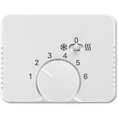 ABB 2CKA001710A4034 Kryt termostatu pro topení/ chlazení, s posuvným přepínačem, alabastrová