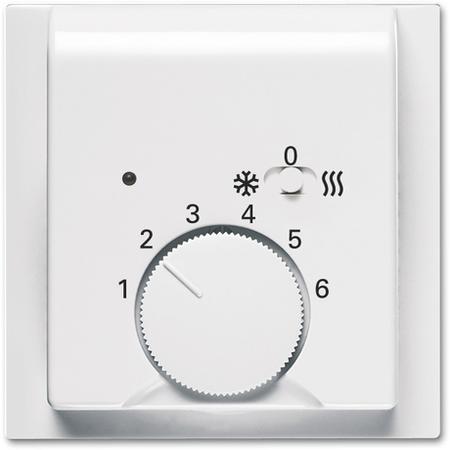 ABB 2CKA001710A4038 Kryt termostatu pro topení/ chlazení, s posuvným přepínačem, alpská bílá