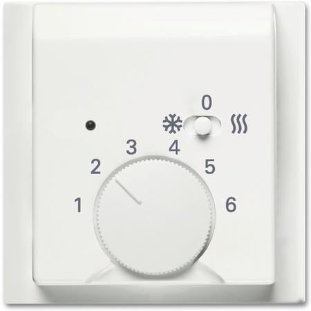 ABB 2CKA001710A4039 Kryt termostatu pro topení/ chlazení, s posuvným přepínačem, mechová bílá