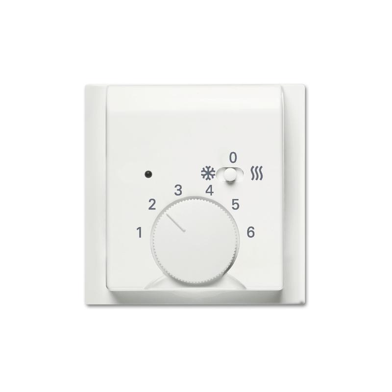 ABB 2CKA001710A4039 Kryt termostatu pro topení/ chlazení, s posuvným přepínačem, mechová bílá