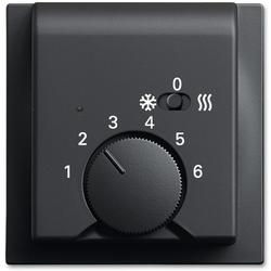 ABB 2CKA001710A4040 Kryt termostatu pro topení/ chlazení, s posuvným přepínačem, mechová černá