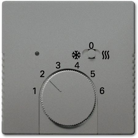 ABB 2CKA001710A4044 Kryt termostatu pro topení/ chlazení, s posuvným přepínačem, metalická šedá