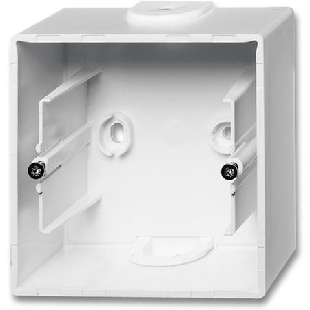 ABB 2CKA001799A0897 Krabice přístrojová jednonásobná, pro lištové rozvody, studio bílá