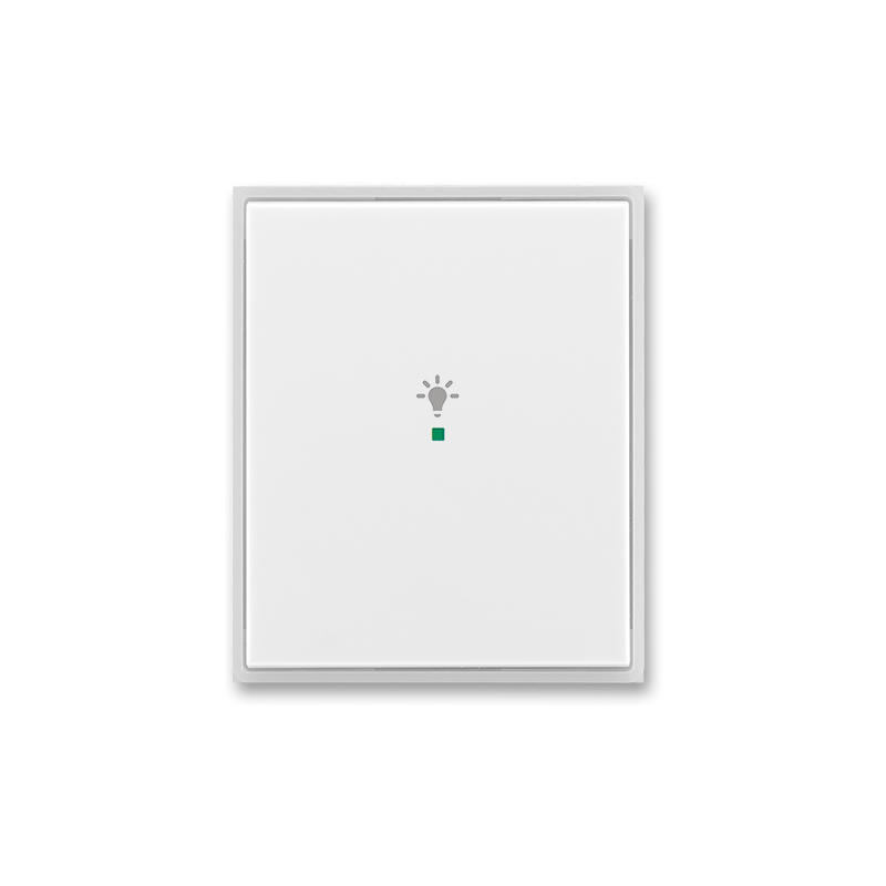 ABB 6220E-A01001 01 Kryt 1násobný, symbol „osvětlení“, bílá/ledová bílá