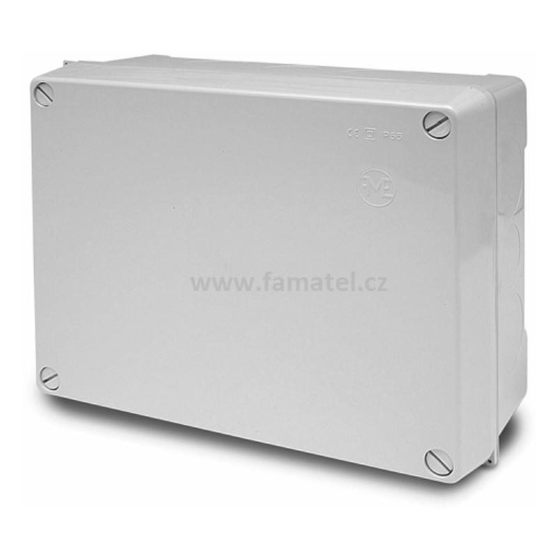 Famatel 3075 Krabice IP55 320x250x135mm, plné víko, hladké boky