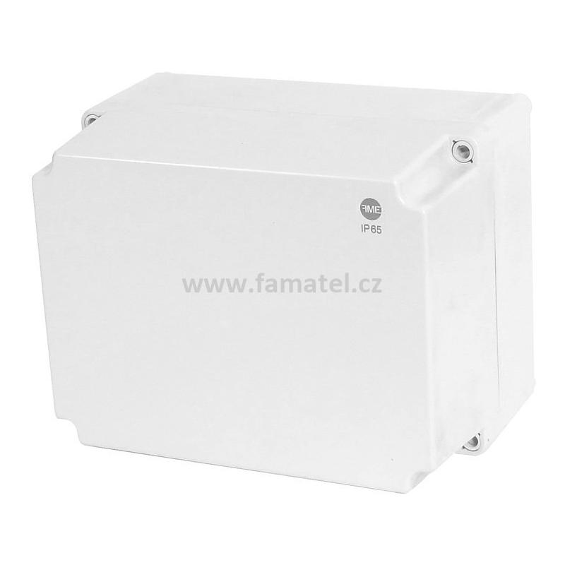 Famatel 68180 Krabice SolidBox IP65, 220x170x146mm, plné víko, hladké boky