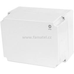 Famatel 68180 Krabice SolidBox IP65, 220x170x146mm, plné víko, hladké boky
