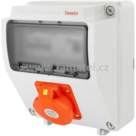 Famatel v020-6kA - ZSF00100000.1 /3957 Zás.skříň IP44 jištěná s chráničem 40/4/003