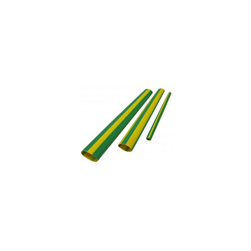 Erko RTC_12,7-6,4-ZZT/1 Teplem smrštitelná bužírka tenkostěnná(zel.-žlutá)