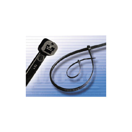 WAPRO WT-150IC-UV vázací pásky se zvýšenou odolností proti UV, 150 x 3,6 mm, černá
