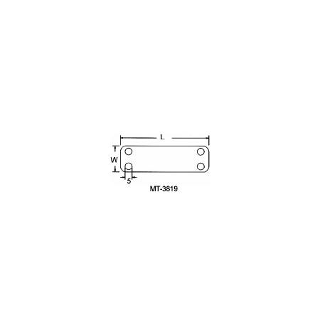 WAPRO PS-WT-3819 popisovací štítky pro vázací pásky, 38,5 x 19,1 mm, bílá