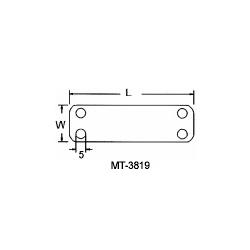 WAPRO PS-WT-3819 popisovací štítky pro vázací pásky, 38,5 x 19,1 mm, bílá