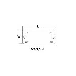 WAPRO PS-WT-4020 popisovací štítky pro vázací pásky, 42,2 x 21,2 mm, nylon 66, přírodní