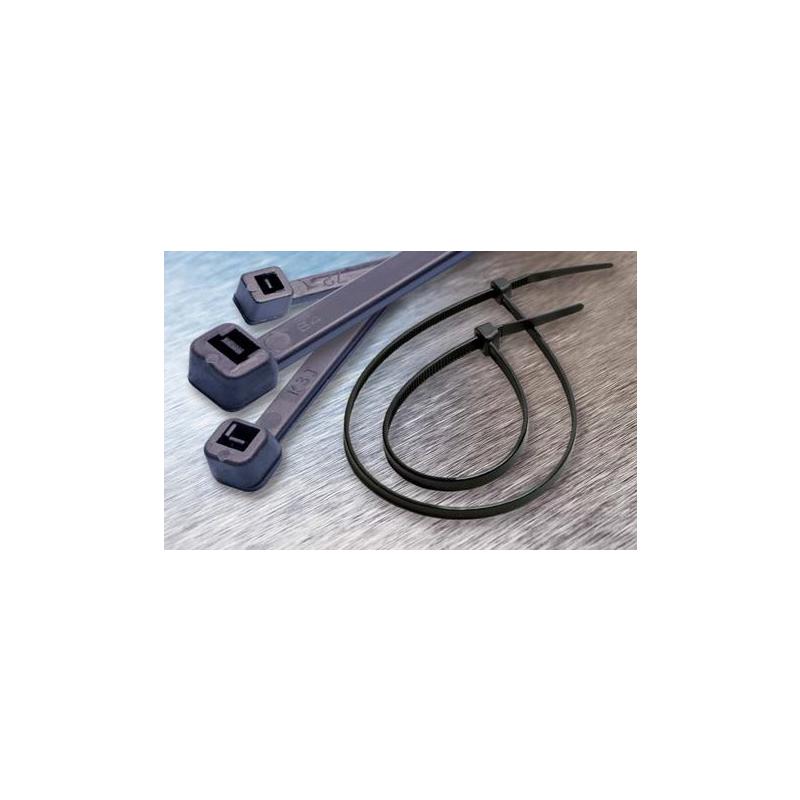 WAPRO WT-PP-150IC-BK vázací pásky, PP (polypropylen), 150 x 3,6 mm, odolné proti chemikáliím, černá