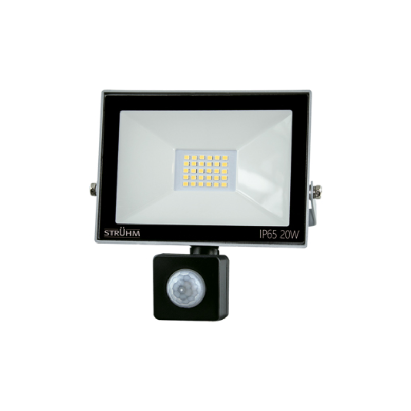 Damija 03605 Reflektor KROMA LED S 20W 1600lm 4500K IP44 120° pohyb. senzor šedá Ideus