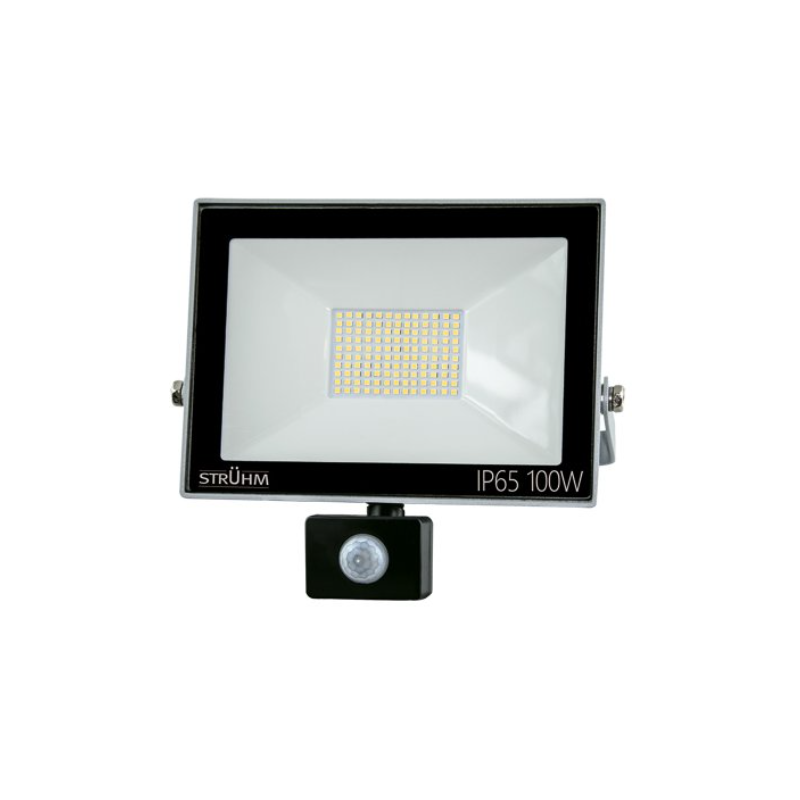 Damija 03608 Reflektor KROMA LED S 100W 8000lm 4500K IP44 120° pohyb. senzor šedá Ideus