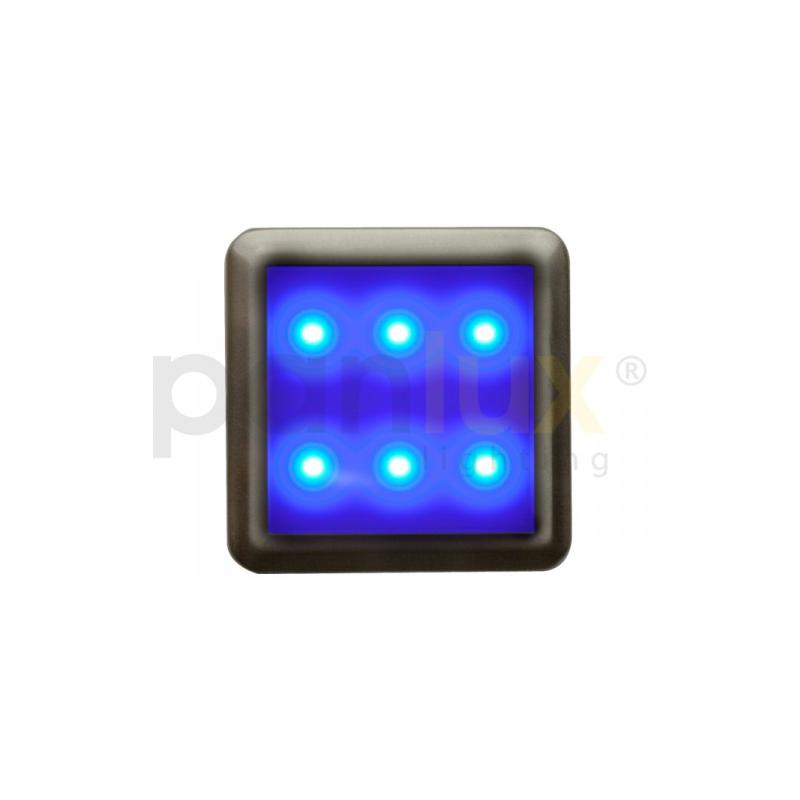 Panlux D4/NM DEKORA 4 dekorativní LED svítidlo, nerez - modrá