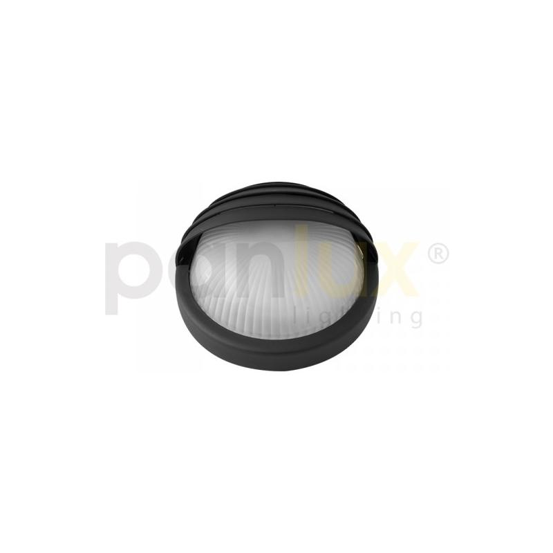 Panlux RDLG-60/C LUNA GRILL přisazené stropní a nástěnné kruhové svítidlo 75W, černá