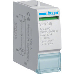 Hager SPN015 Výměnný modul svodiče T2, In 20 kA (8/20)