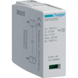 Hager SPV025E Výměnný modul svodiče SPV325 pro PE - sčítací jiskřiště In 20kA (8/20)