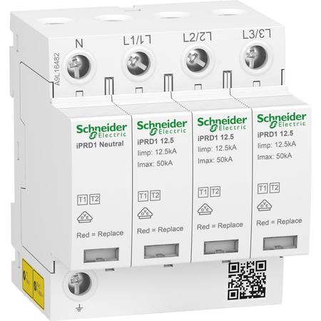 Schneider Electric A9L16482 Svodič přepětí T1+T2 Acti9 iPRD1 12.5 3P+N