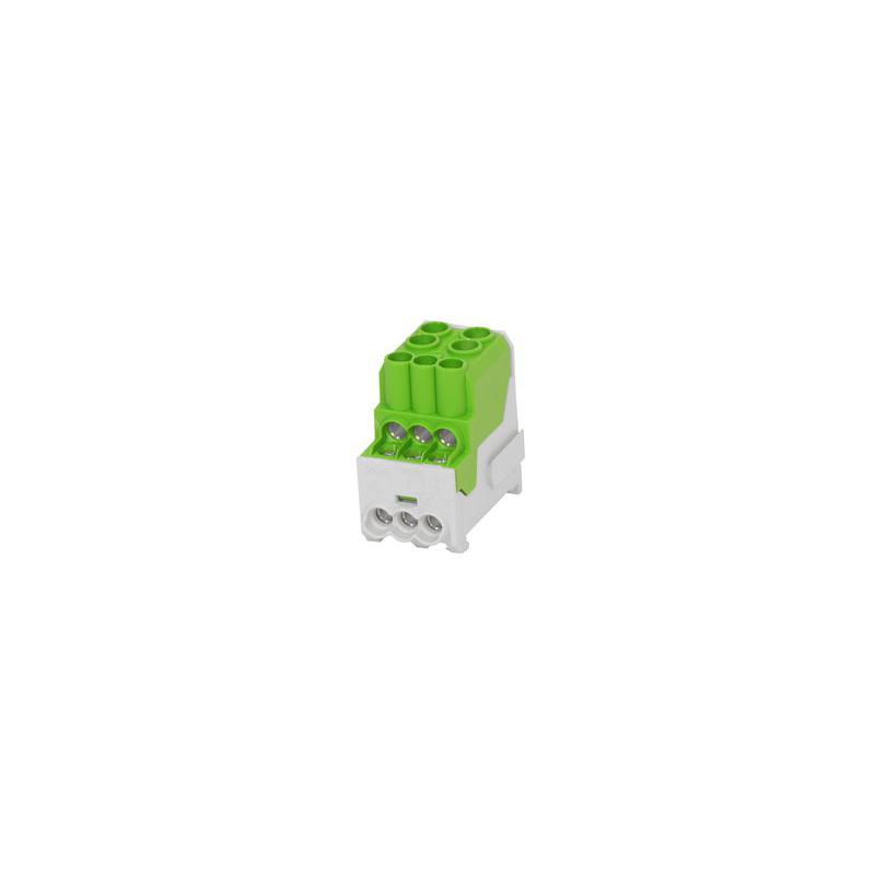 Eleman 1003204 Blok pro rozdělení fází UVB 100 PE, 1pól., 101A, AL/CU, 1000V, zelený, na DIN