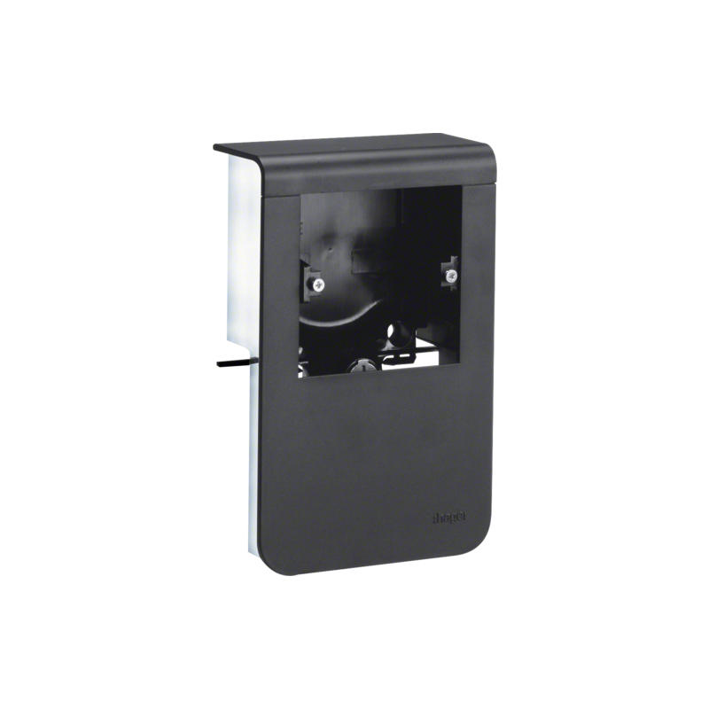 Hager SL201159019011 Přístrojová krabice s krytem pro přístroje,  na SL lištu výšky 115mm,  černá