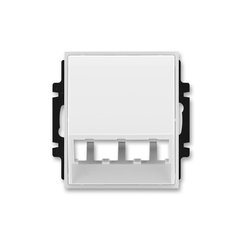 ABB 5014E-A00400 01 Kryt pro přístroj šikmého osvětlení s LED nebo pro prvky Panduit Mini-Com, bílá / ledová bílá