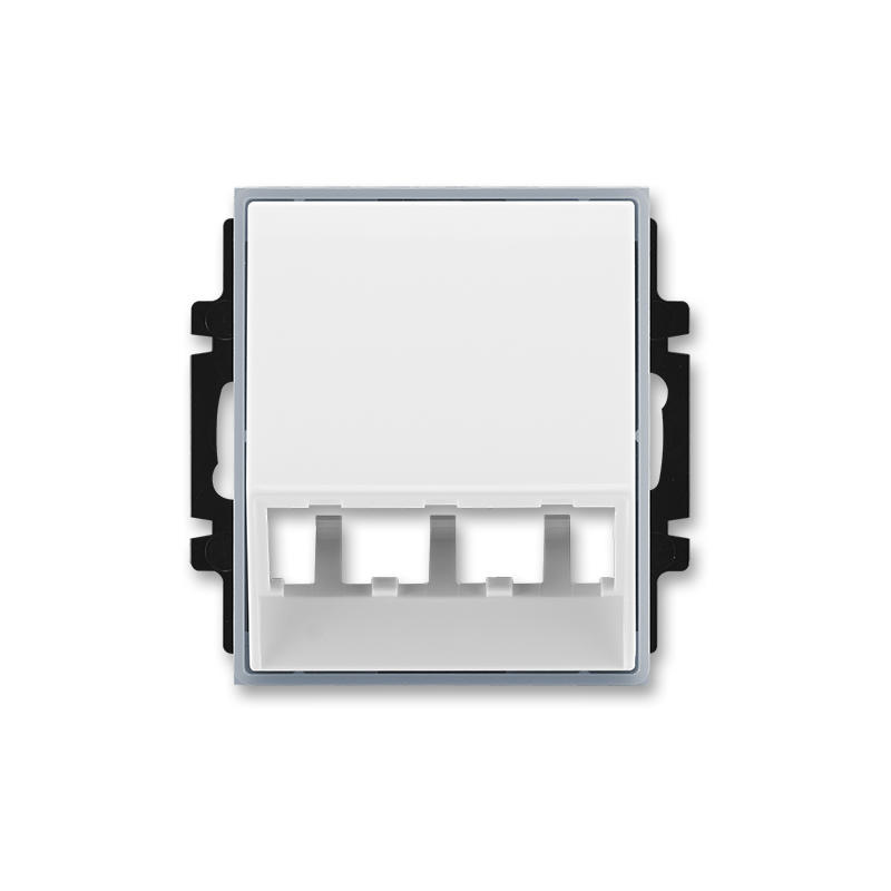ABB 5014E-A00400 04 Kryt pro přístroj šikmého osvětlení s LED nebo pro prvky Panduit Mini-Com, bílá / ledová šedá